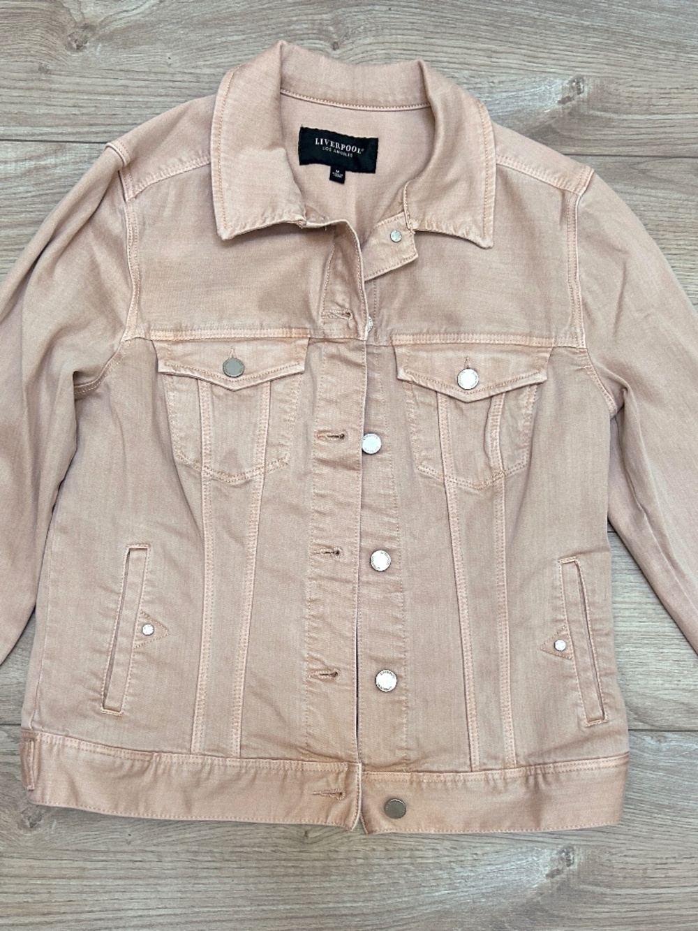 Muted Light Pink Jean-Style Jacket